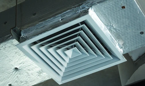duct work in ceiling